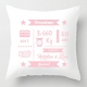 Coussin de naissance personnalisé fille – prénom, date, poids et taille