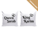 Coussins Personnalisés - King & Queen