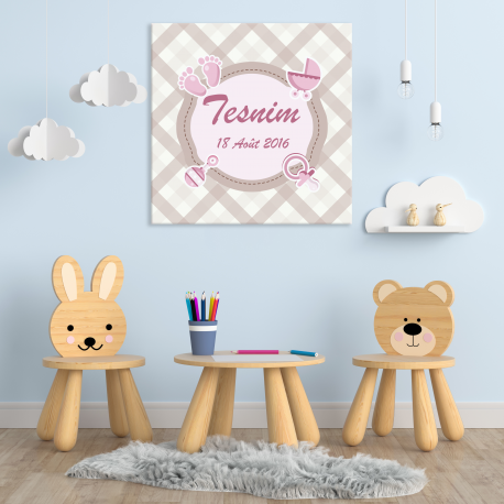 Tableau Personnalisable - Naissance Baby Girl