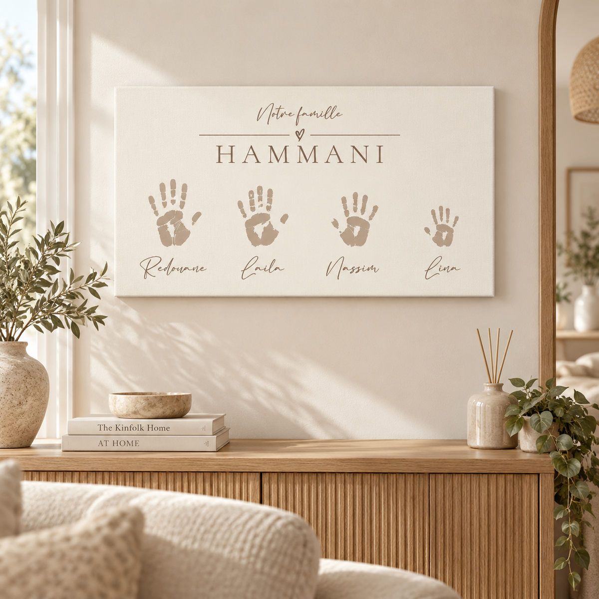 Tableau famille personnalisé – Nos prénoms