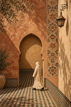 Tableau Le Passage – coloris Terre Cuite