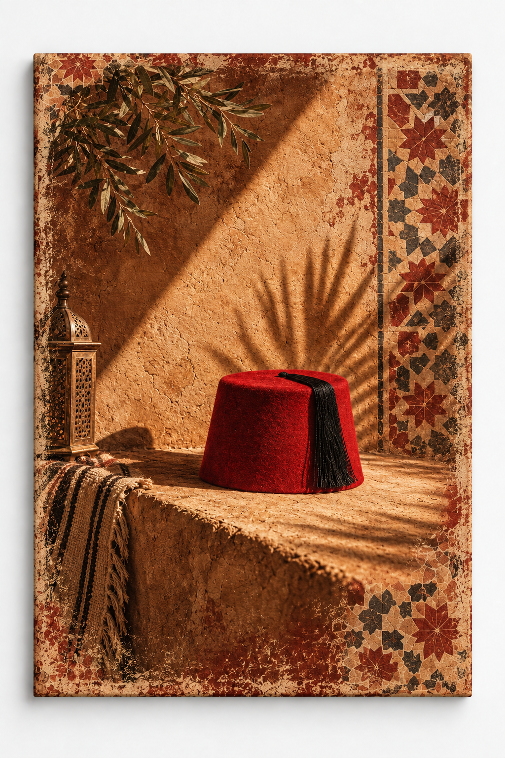 Tableau marocain Le Tarbouche – Héritage marocain